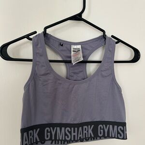 Gymshark Purple Sports Bra Racerback Design